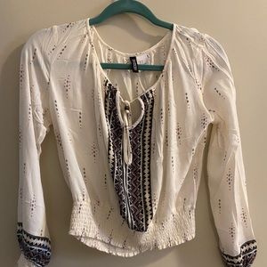 Party top for cooler days